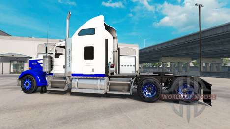 Peau Bleu Pic sur le camion Kenworth W900 pour American Truck Simulator