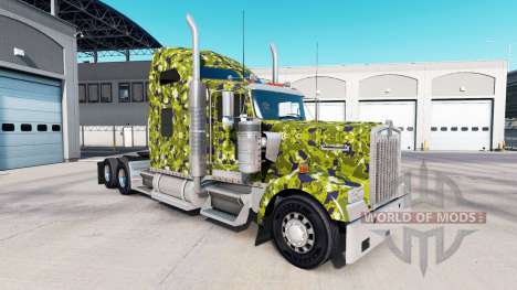 La peau de l'Armée Camo sur le camion Kenworth W pour American Truck Simulator