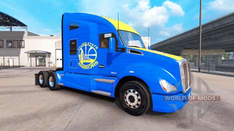 Haut Golden State Warriors auf Traktor Kenworth für American Truck Simulator