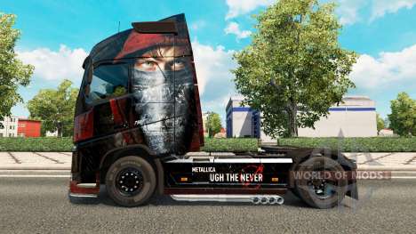 La peau de Metallica pour Volvo trucks pour Euro Truck Simulator 2