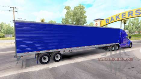 Bleu frigorifique semi-remorque pour American Truck Simulator