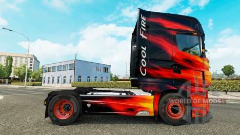 Haut Cool Fire truck Scania R700 für Euro Truck Simulator 2