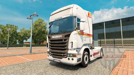Iberia skin für Scania-LKW für Euro Truck Simulator 2