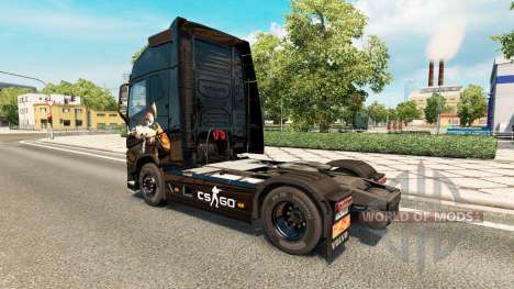 La peau CS:GO pour Volvo camion pour Euro Truck Simulator 2