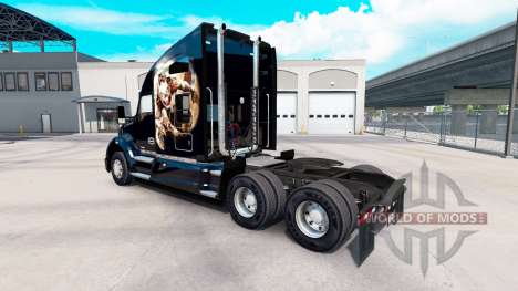 La peau Himère sur un tracteur Kenworth pour American Truck Simulator
