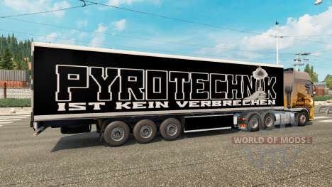 Haut Pyrotechnik auf den trailer für Euro Truck Simulator 2