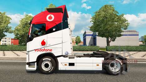 Vodafone peau de compétition pour Volvo camion pour Euro Truck Simulator 2
