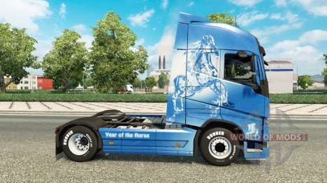 La peau de l'Année du Cheval chez Volvo trucks pour Euro Truck Simulator 2