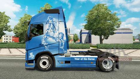 La peau de l'Année du Cheval chez Volvo trucks pour Euro Truck Simulator 2