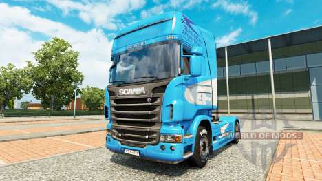 Aerolineas Argentinas-skin für den Scania truck für Euro Truck Simulator 2