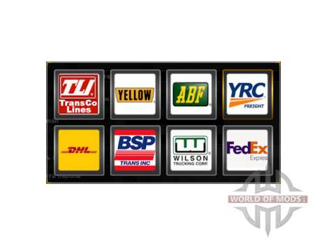 Les logos des compagnies de fret états-unis pour American Truck Simulator