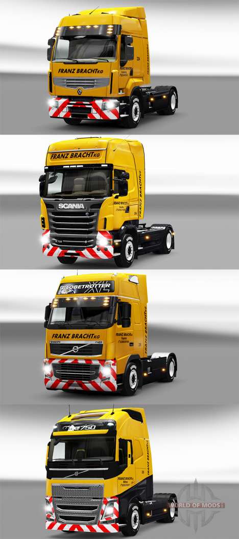 Franz Bracht skin on tractors pour Euro Truck Simulator 2