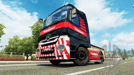 Mammoet skin für den truck, Mercedes-Benz für Euro Truck Simulator 2