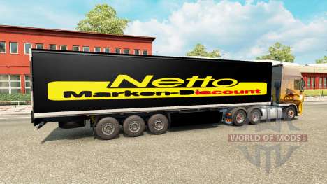 La peau Netto sur la remorque pour Euro Truck Simulator 2