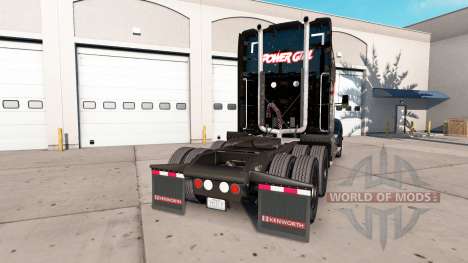 La peau de Puissance de Fille sur tracteur Kenwo pour American Truck Simulator