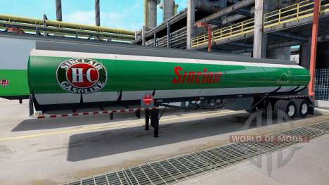 Logos sind Brennstoffe Unternehmen auf die Anhän für American Truck Simulator