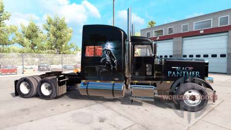 Noir peau de Panthère pour le camion Peterbilt 3 pour American Truck Simulator