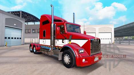 La peau Rayures v4.0 tracteur Kenworth T800 pour American Truck Simulator