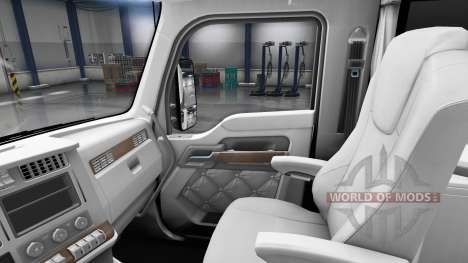 Blanc Kenworth T680 intérieur pour American Truck Simulator