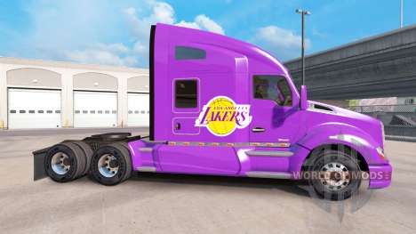 La peau des Los Angeles Lakers sur le tracteur K pour American Truck Simulator