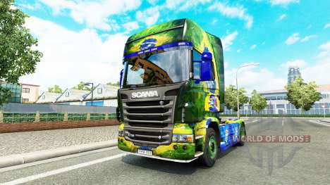 Brasil-skin für den Scania truck für Euro Truck Simulator 2
