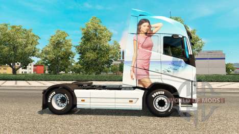 Miranda Kerr skin für Volvo-LKW für Euro Truck Simulator 2