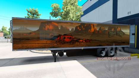 La peau de l'Ouest Sauvage pour la remorque pour American Truck Simulator