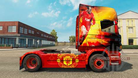 La peau de Manchester United pour tracteur Scani pour Euro Truck Simulator 2
