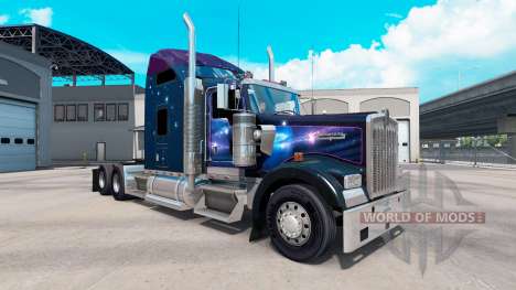 La peau Étoile filante sur le camion Kenworth W9 pour American Truck Simulator