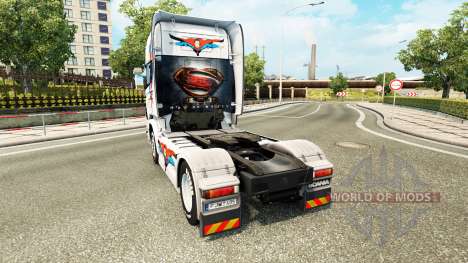 Eine Haut von Superman für Scania-LKW für Euro Truck Simulator 2