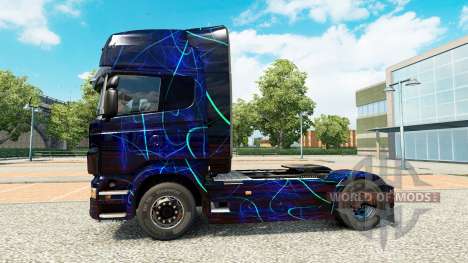 La peau de la Fumée Bleue sur tracteur Scania pour Euro Truck Simulator 2