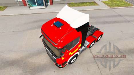 De la peau pour un Incendie de Camion tracteur S pour American Truck Simulator