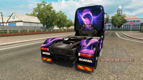 Le Noir et Pourpre de la peau pour Scania camion pour Euro Truck Simulator 2