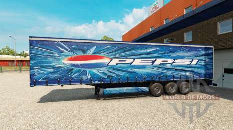 Pepsi-skin für den Anhänger für Euro Truck Simulator 2