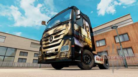Luis Royo peau pour Mercedes Benz camion pour Euro Truck Simulator 2