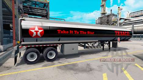 Logos sind Brennstoffe Unternehmen auf die Anhän für American Truck Simulator