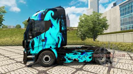 La peau Verte de la Fumée dans le tracteur Iveco pour Euro Truck Simulator 2