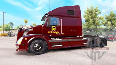 UPS de la peau pour Volvo VNL 670 camion pour American Truck Simulator