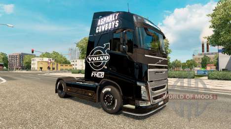 L'asphalte des cow-boys de la peau pour Volvo ca pour Euro Truck Simulator 2
