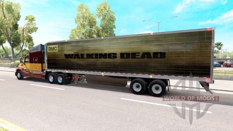 Haut Walking Dead auf dem Anhänger für American Truck Simulator