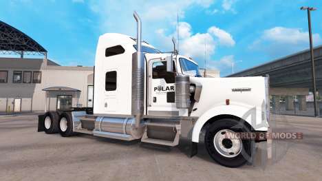 La peau sur un Polar Industries camion Kenworth  pour American Truck Simulator