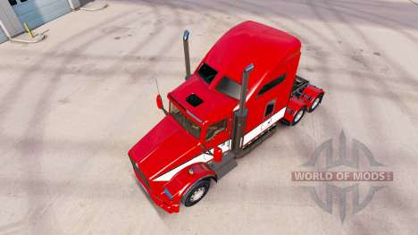 La peau Rayures v4.0 tracteur Kenworth T800 pour American Truck Simulator
