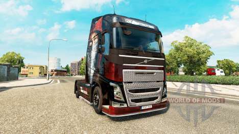 La peau de Metallica pour Volvo trucks pour Euro Truck Simulator 2