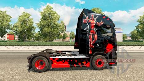 DeadPool skin für Volvo-LKW für Euro Truck Simulator 2