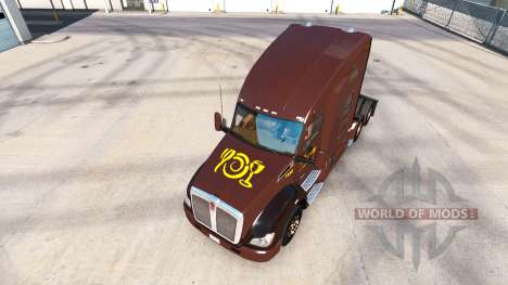 La peau Wegmans sur les tracteurs Peterbilt et K pour American Truck Simulator