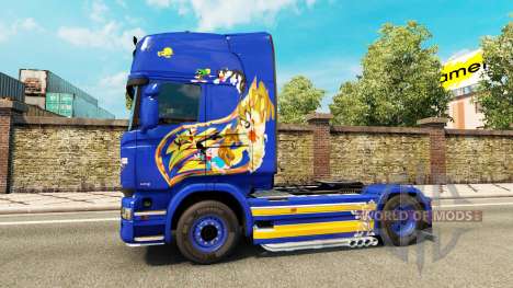 Looney Tunes skin für Scania-LKW für Euro Truck Simulator 2
