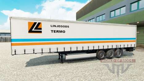 Haut Linjegods auf den trailer für Euro Truck Simulator 2