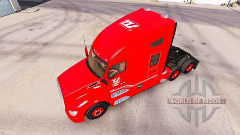 La peau Transco Lignes dans des camions Peterbil pour American Truck Simulator