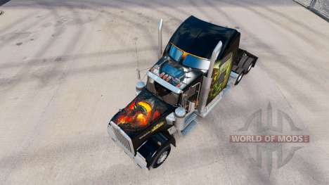 La peau de World of Warcraft sur le camion Kenwo pour American Truck Simulator