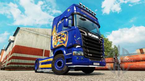 Looney Tunes skin für Scania-LKW für Euro Truck Simulator 2